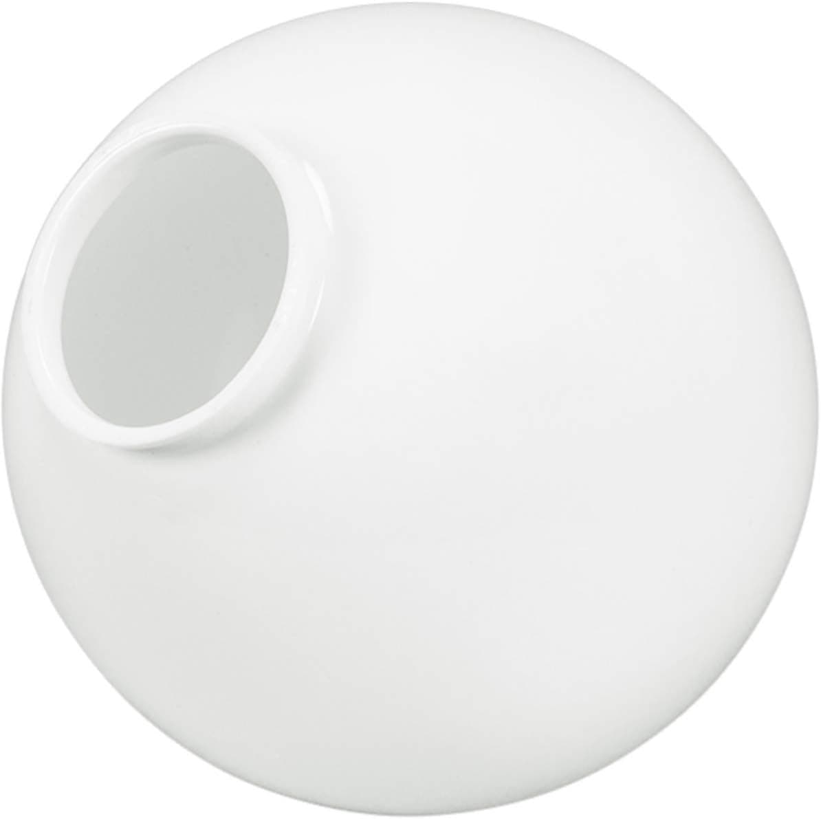 KastLite 8" White Acrylic Lamp Post Globe | Smooth Textured with 3.91" Fitter Neck | Manufactured in the USA