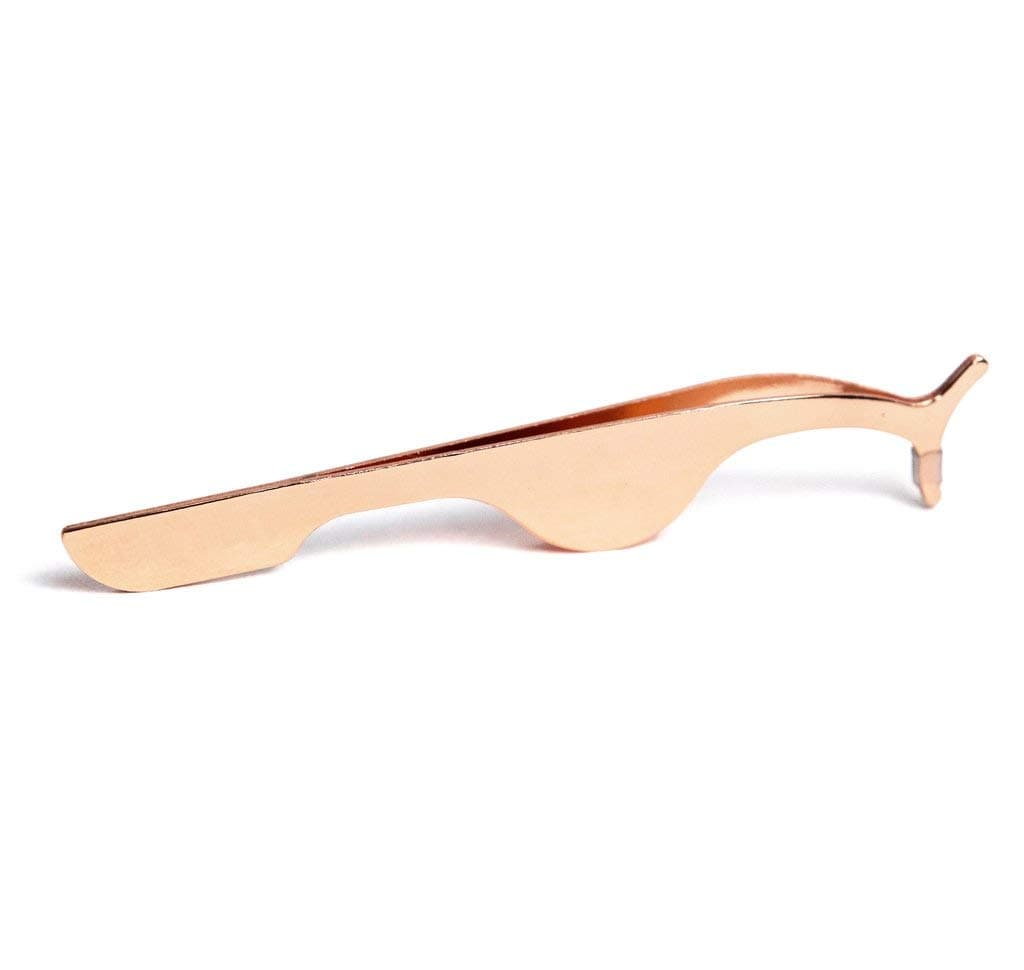 She's Dazzled Rose Gold Lash Applicator for False Lashes, Eyelash Tweezers, False Eyelash Applicator Tool Eyelash Extension Tweezers