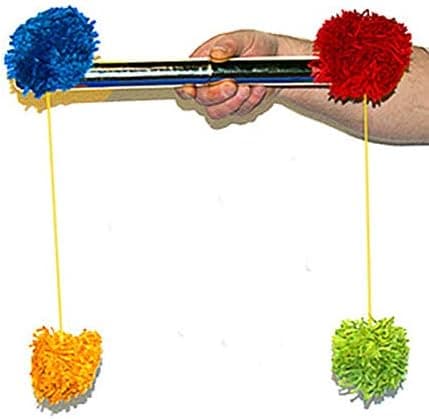 SUMAG Pom Pom Stick Magic Tricks Magician Stage Close up Accessories Illusions Props Gimmick Mentalism Classic Toy Funny Magic Wand