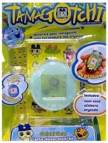 Bandai Tamagotchi Connection V 4.5 Tamagotchi Decoration Kit - Mametchi Case Pack - Blue Skin, Stickers and Bling