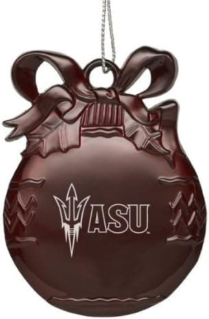 LXG Arizona State University - Pewter Christmas Tree Ornament - Burgundy