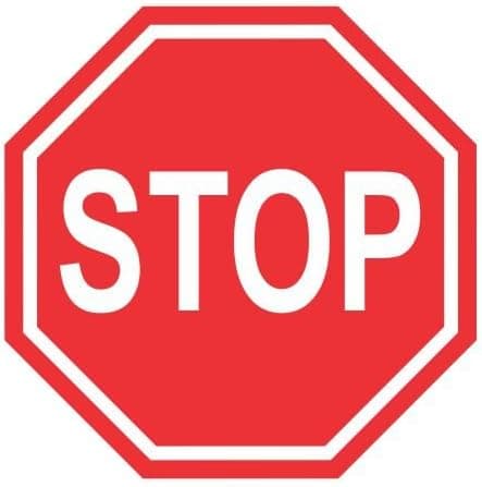 JS Artworks Stop Sign Vinyl Sticker Decal
