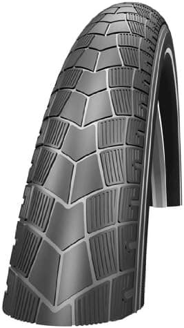 SCHWALBE Big Apple HS 338 Fatty Bicycle Tire (20x2.0, Allround Wire Beaded, Reflex)