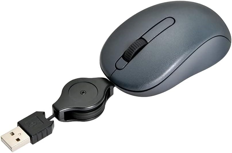 ONN Travel Mouse with Retractable Cord