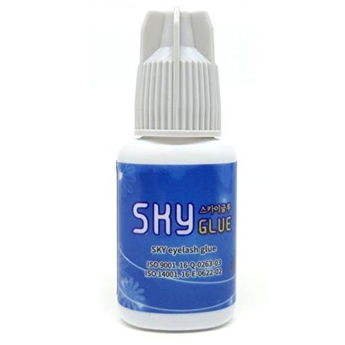 Super Strong SKY TS Eyelash Extension Glue 5ml - Professional Clear Bonding Adhesive for Long Lasting Semi Permanent Individual Lash Extensions - 1-2s Fast Drying / 5-6 Week Retention