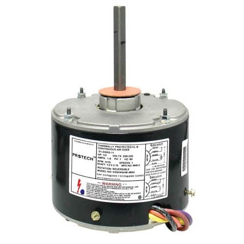 51-21855-03 - OEM Upgraded Ruud Condenser Fan Motor 1/3 HP 208-230 Volts 1075 RMP