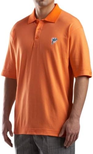 NFL Miami Dolphins Men's DryTec Resolute Polo Knit Short Sleeve Top