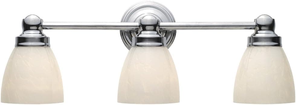 World Imports Lighting 8028-08 Troyes 3-Light Bath Light, Chrome