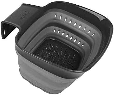 Squish Over-the-Sink 2 qt. Collapsible Colander in Burgundy (GrayColor)
