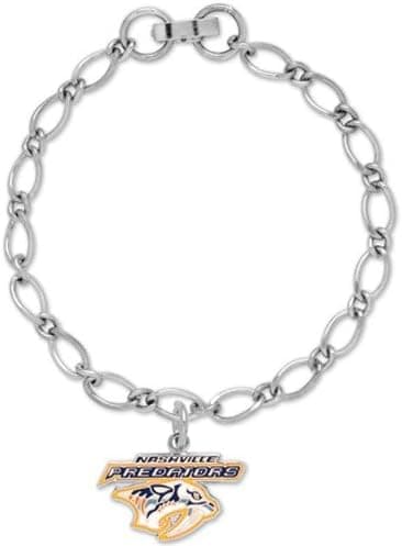 Wincraft NHL Nashville Predators Ladies Silver-Tone Charm Bracelet