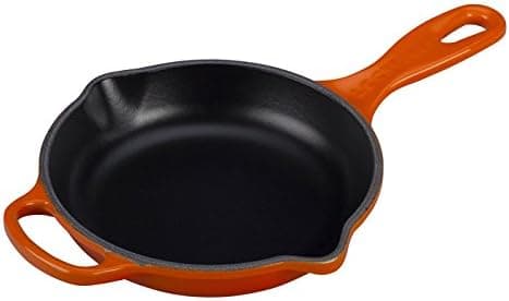 Le Creuset Cast Iron Signature Skillet Color: Flame, Size: 6.33" Diameter