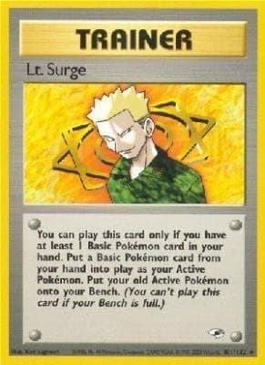 Pokemon - Lt. Surge (101/132) - Gym Heroes