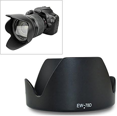Fomito EW-78D 72mm Lens Hood for Canon EF-S 18-200mm f/3.4-5.6 is, 28-200mm f/3.4-5.6 USM, 28-200mm f/3.4-5.6 Lens(for Canon EW-78D Replacement)
