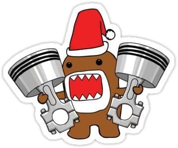 Domo Clause Read My Christmas List (Size W9.7 x H7.9 Centimeter) Sticker for your laptop Skateboard Luggage Car Travel case Snowboard Motorcycle Bicycle