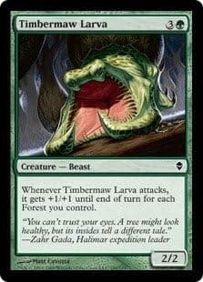 Magic The Gathering - Timbermaw Larva (189) - Zendikar