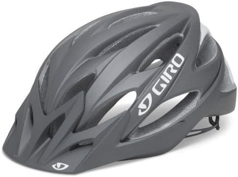 Giro Xar Hex Cycling Helmet (Matte Titanium/White, Large)