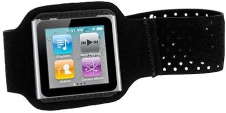 GTMax Black Sport Armband Cover Case for Apple iPod Nano 6th Generation