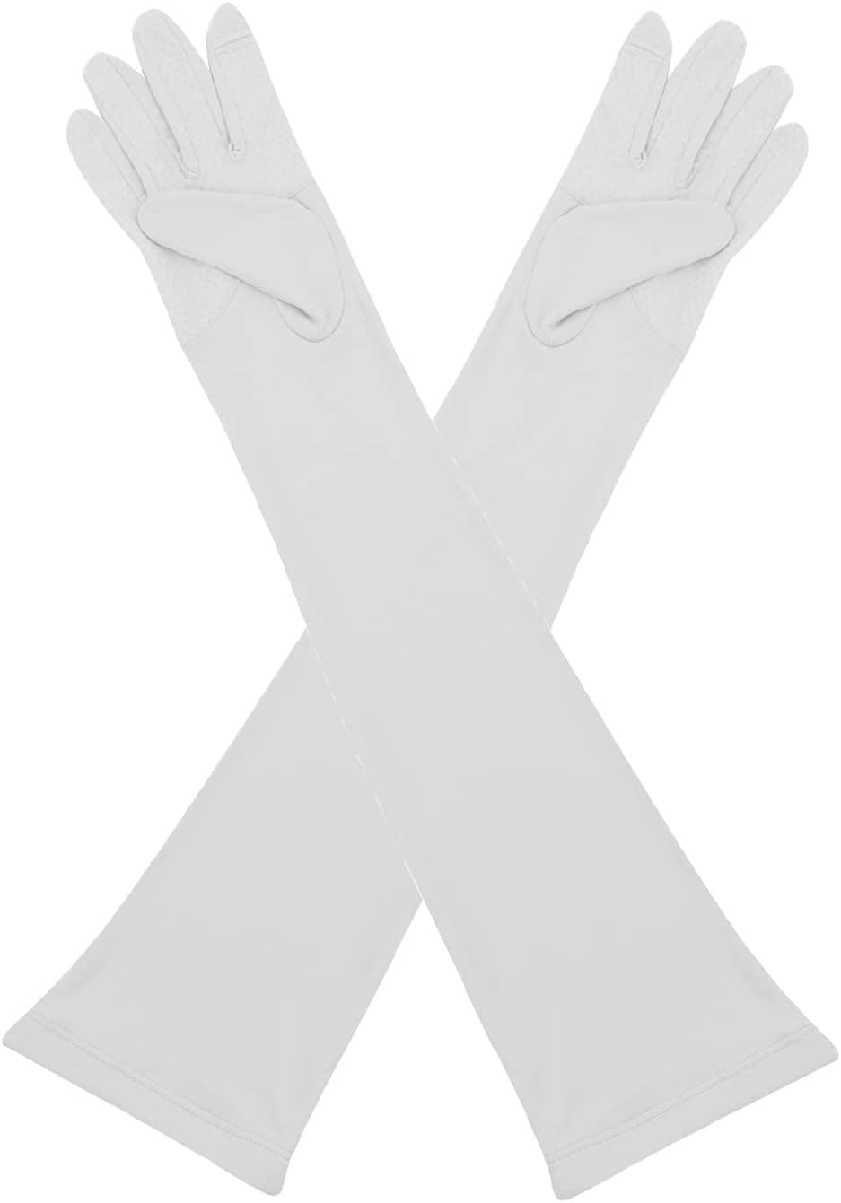 HADM Women Sun Gloves, UV Protection Cooling Arm Sleeves, Sunblock Gloves Skin Protect Cover for Women Girls, UPF 50+