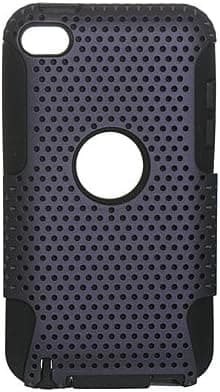 Apex Style Hybrid Purple Rubberized Hard Snap-on Case and Black Silicone Gel Skin for Apple iPod Touch 4th Generation, 4th Gen