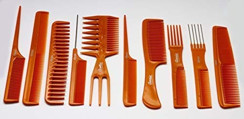 Annie 10 Piece Professional Comb Set color - Bone, perfect for styling hair, hair style, hair stylist, long hair, short hair, for all hair lengths