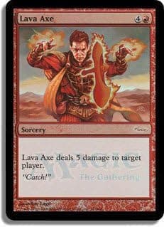 Magic The Gathering - Lava Axe - Unique & Misc. Promos - Foil