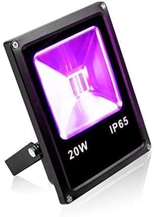 KOOT LED Flood Light Black Lights, 20W Ultra Violet Outdoor Waterproof Blacklights for Fluorescent Effect, Neon Glow, Glow in The Dark