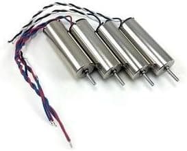 HobbyFlip 3.7v 7mm Motor Counter-Clockwise and Clockwise Set 2 Each H107-A03 Compatible with Hubsan X4 H107