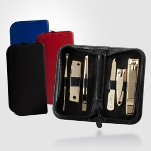 Korean Nail Clipper! World No. 1. Three Seven (777) Travel Manicure Pedicure Grooming Kit Set (460), Made in Korea, Since 1975 (460BEG)