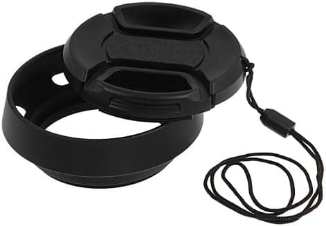 Fotodiox Pro Angle Lens Hood Sun Shade for Pentax Q Mirrorless Cameras + Free Lens Cap