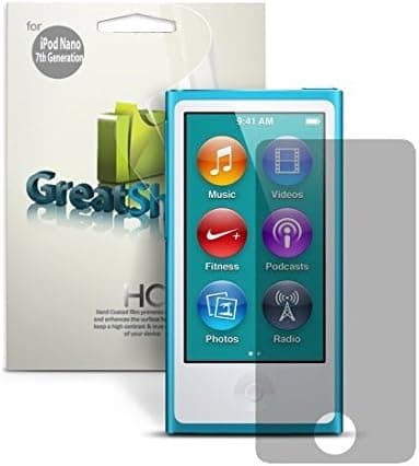 GreatShield Ultra Smooth Clear (HD) Screen Protector Film for Apple iPod Nano 7th Generation (3 Pack)