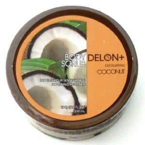 Delon Coconut Exfoliating Body Scrub - 6.9 Oz (3 Pack)