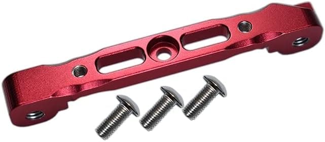 Aluminium Rear Arm Bulk for Front Upper Arms for 1:8 Arrma KRATON 6S / Outcast 6S / Notorious 6S / Typhon 6S / Talion 6S / KRATON 6S V5 / Notorious 6S V5 / 1:10 SENTON 6S - 1Pc Set Red