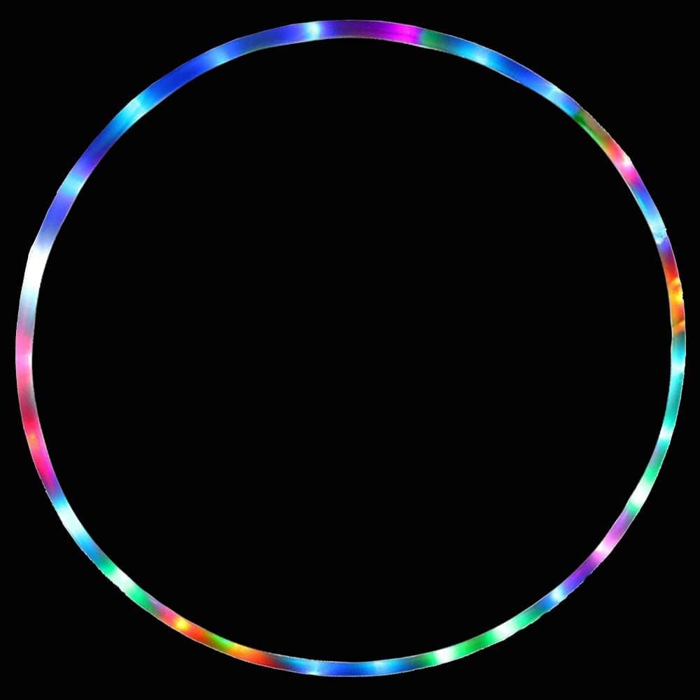 32 inch Light Up LED Hoop, willway 18 Color Strobing and Changing Hula Hoop for Kids and Adults - Fitness Dance Exercise Light Up Hula Hoop