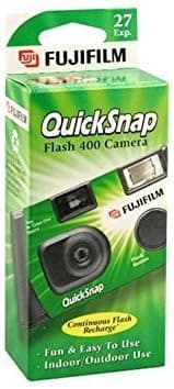 Fujifilm QuickSnap Flash 400 Disposable 35mm Camera 27 exposures (Pack of 4)
