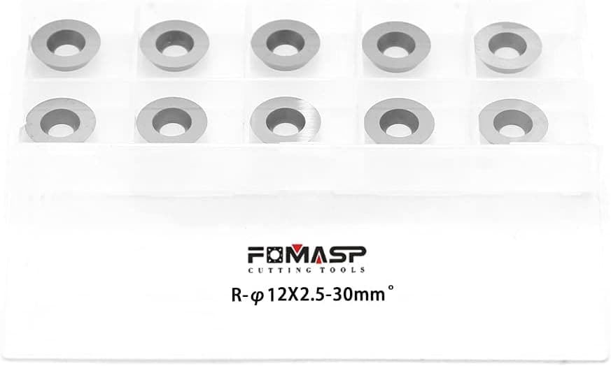 FomaSP Ci3 12mm Round Carbide Cutter Insert for Woodworking Woodturning Tool,Pack of 10