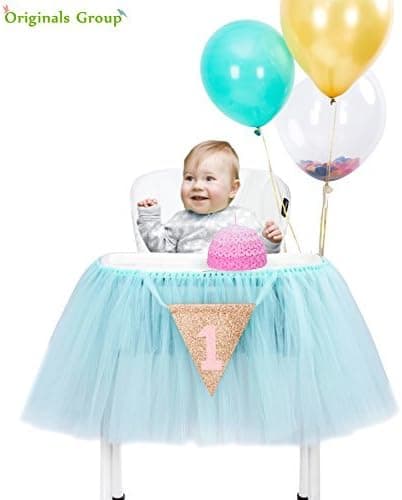 Originals Group 1st Birthday Mint Tutu for High Chair Decoration for Party Supplies