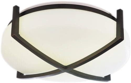 Lighting by AFX REF213RBEC Restoration Flushmount, Oil Rubbed Bronze Frame, 13-Inch