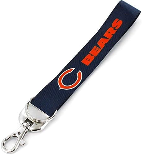 NFL Deluxe Wristlet Keychain - Lanyard Keychain - Keychain Accessories for Keys, Bags & Purses
