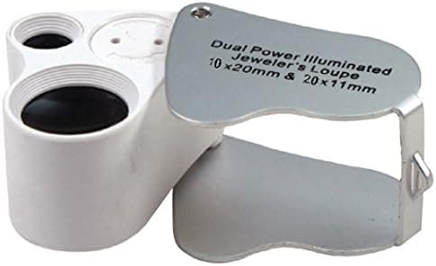 SE Dual 10x and 20x Illuminated Loupe - MJ362241L