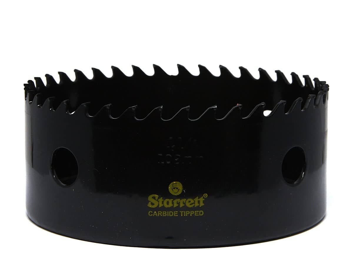 Starrett CT414 Carbide Tipped HOLESAW 4-1/4", Black