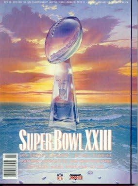 Sportsworld 1989 Super Bowl XXIII Program - 49ers / Bengals 1989