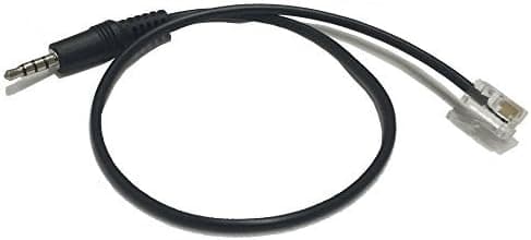 Headset Buddy Male Headset Plug to RJ9 Male Audio Cable for Amplifiers and Bluetooth Headsets (35M-RJ9M)