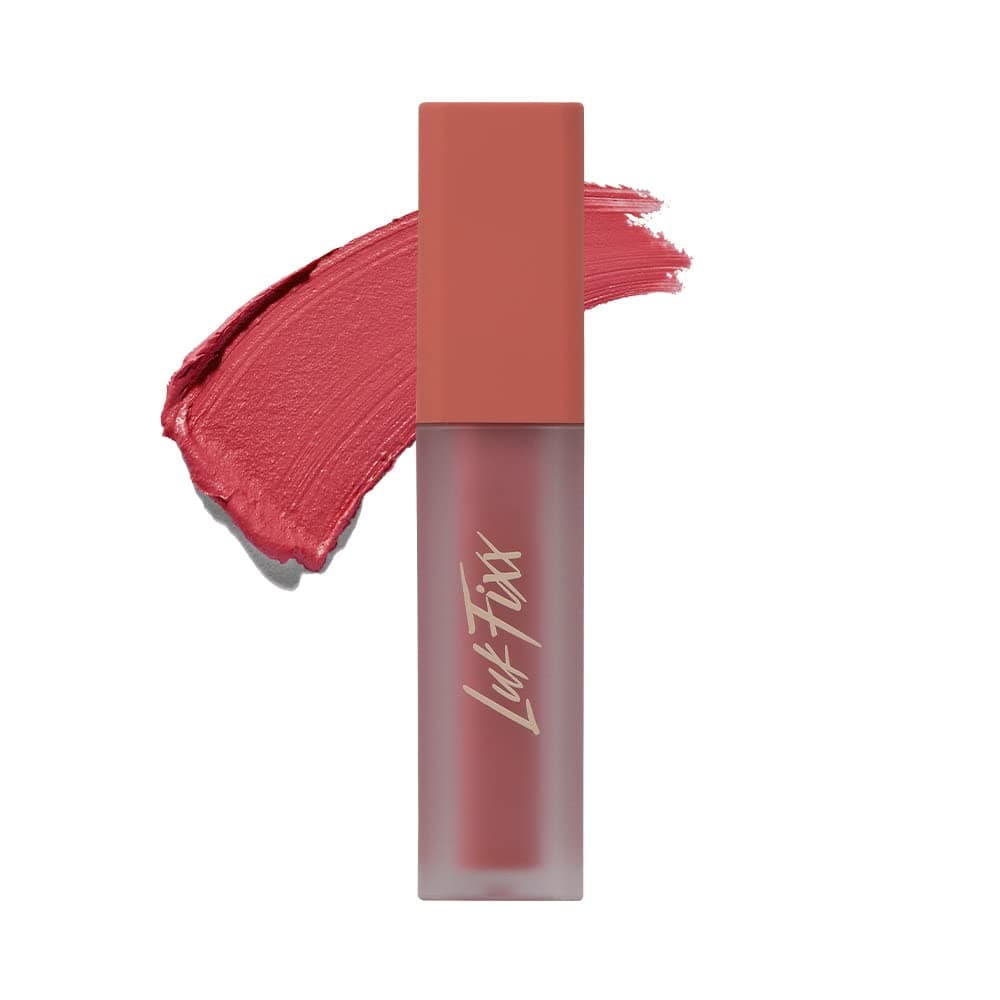 LUK FIXX Lip Velvet Tint Long Lasting Tinted Balm Matte Gloss Korean Beauty Kbeauty Stain Stains Tints Lipstain Liptint Tiny Fixing Milky Deep Pink 0.14 fl oz