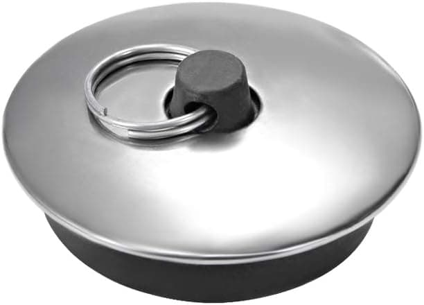 uxcell Rubber Sink Plug Drain Stopper Fit 40mm with Ring for Kitchen Sink