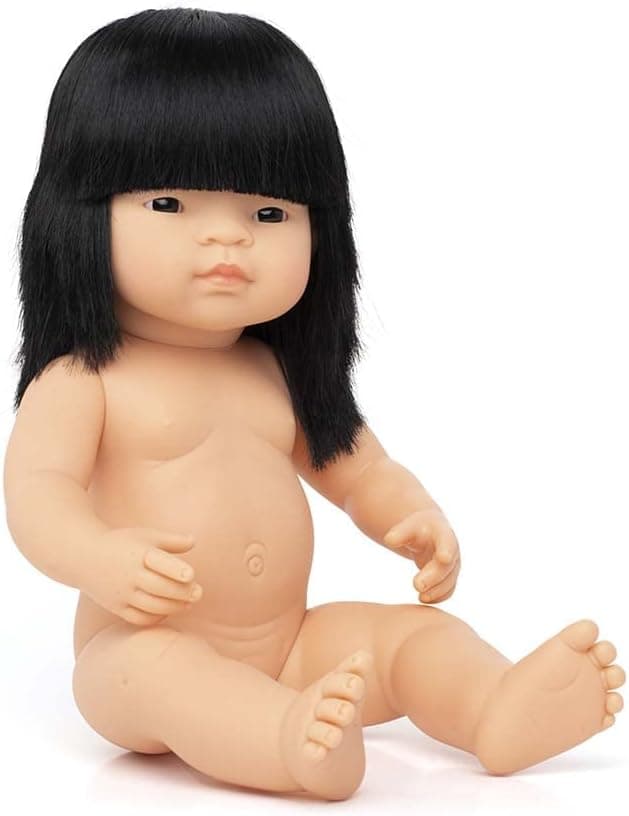 Miniland Educational - 15'' Anatomically Correct Baby Doll, Asian Girl