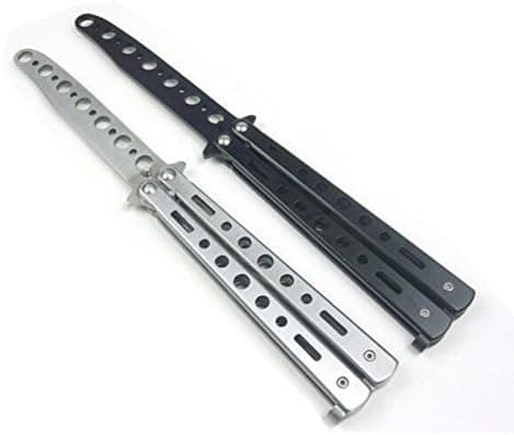 Bluewings(TM) Metal Practice Butterfly Trainer Training Flail Fold Knife Dull Tool Kit