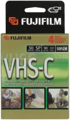 Fuji PRO TC-30 Recordable VHS Cassette Tapes (4 Pack h/t)