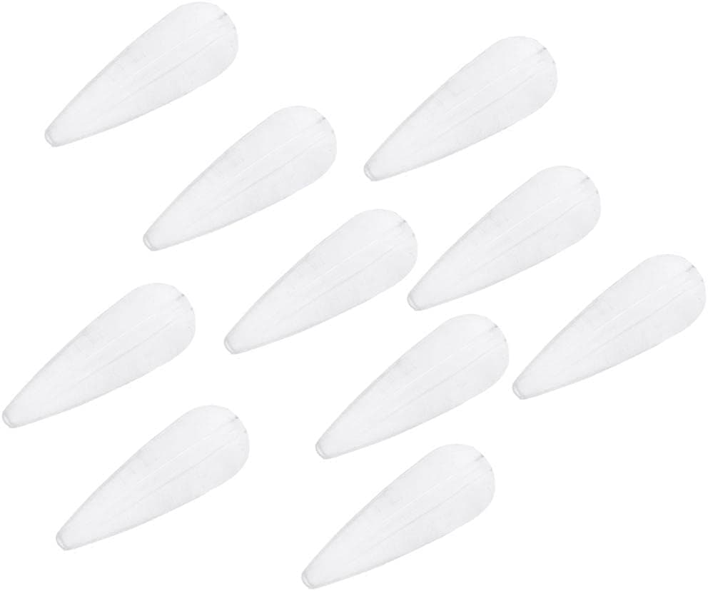 freneci 10pcs Clear Acrylic Sinking Bombarda Floats 3.5g for Casting Lures Flies