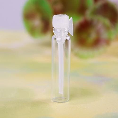 10 x Glass Vials Mini Empty Laboratory Bottles Perfume Liquid Oil Fragrance 1ml