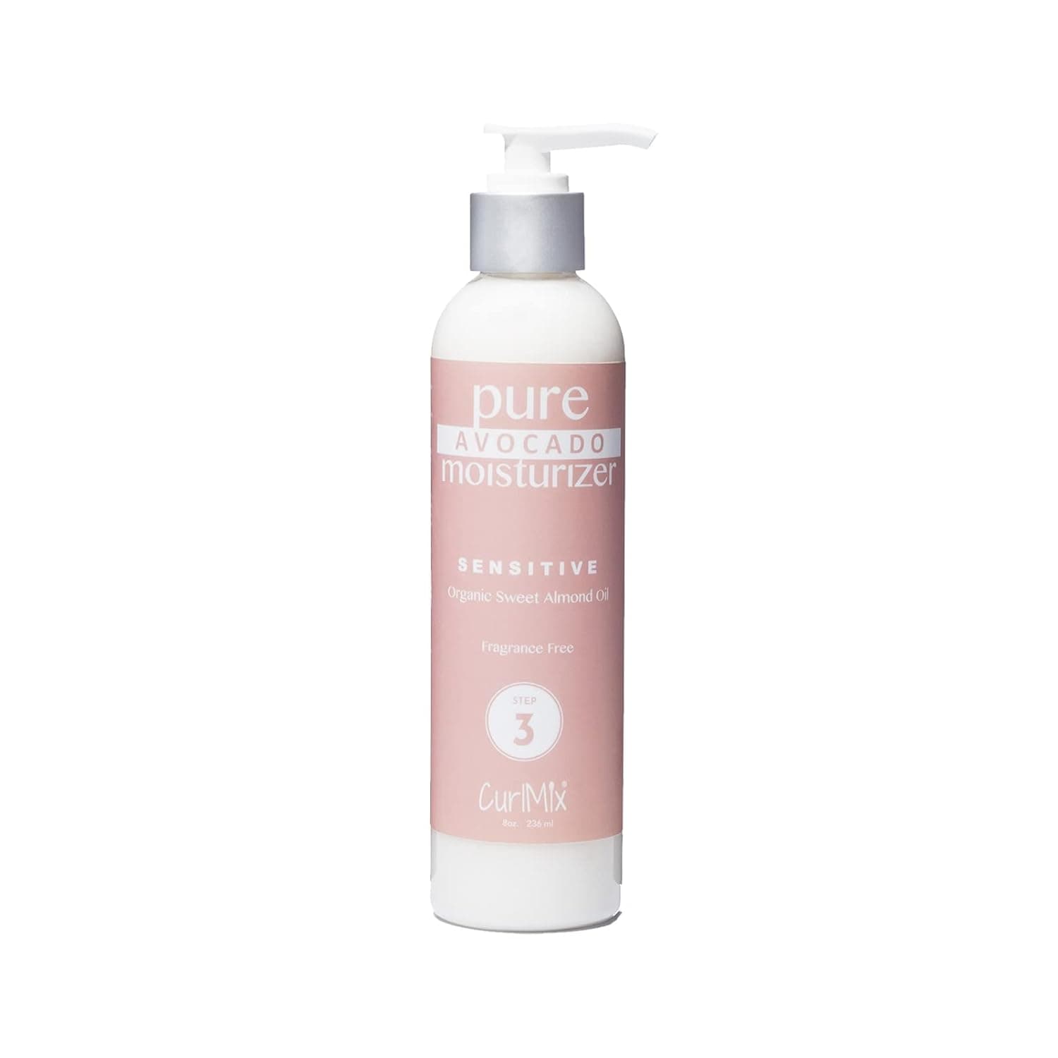 CurlMix Organic Moisturizer for Curly Hair with Avocado and Sweet Almond Oil - For Sensitive Skin - Unscented - 8 fl oz